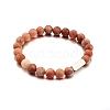 Natural Pink Aventurine Round Beaded Stretch Bracelet LS-PW-WG80752-06-1
