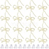28Pcs Bowknot Shape Brass Earring Hook DIY-SP0001-06G-1
