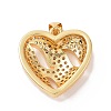 Brass Micro Pave Cubic Zirconia Pendants ZIRC-I063-09G-2