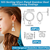 20Pcs 304 Stainless Steel Ring Stud Earring Findings STAS-BBC0005-22S-2