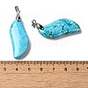 Dyed Natural Magnesite Pendants G-Q181-01-3