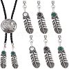 3 Sets 3 Colors Electroplate Zinc Alloy Cord Ends FIND-CA0004-05-1
