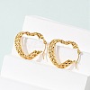 304 Stainless Steel Hoop Earrings EJEW-G423-24G-1