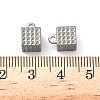 304 Stainless Steel Pendant Rhinestone Settings LS-STAS-C148-05P-3