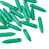 20Pcs Synthetic Turquoise Graduated Spike Beads G-TA0001-44-2
