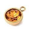 Birthstone Theme November 304 Stainless Steel Pendants STAS-K239-01G-A11-2
