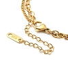Ion Plating(IP) 304 Stainless Steel Box & Cable Chains Double Layer Necklaces NJEW-Z021-03G-3