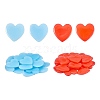 40Pcs 2 Colors Heart Silicone Glue Clay DIY-SZ0003-44-1