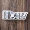 Word HAPPY DIY Candle Holder Silicone Molds SIL-F008-02A-4