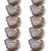 Painted Glass Beads Strands GLAA-Z021-10E-1