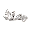 Non-Tarnish Bowknot 304 Stainless Steel Stud Earrings for Women EJEW-L272-026P-01-2