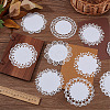 Gorgecraft 3 Sets 2 Styles Round Lace Scrapbooking Paper Pads DIY-GF0006-87-4