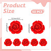 50Pcs Cinnabar Beads CARL-HY0001-04-2