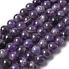 Natural Amethyst Beads Strands G-M445-8MM-01G-3