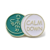 Alloy Cheer Up Calm Down Pill Shape Brooch JEWB-R021-01D-1