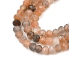 Natural Multi-Moonstone Beads Strands G-K376-B10-02-4