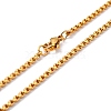 304 Stainless Steel Box Chain Necklaces NJEW-F227-09G-04-2