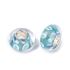 Handmade Lampwork & Brass Core European Beads LAMP-N044-10S-01-3