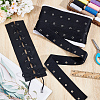15 Yards Polyester Ribbons with Stainless Steel Eyelet Rings OCOR-BC0008-02B-4
