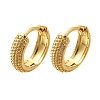 Rack Plating Ring Brass Hoop Earrings for Women EJEW-C125-11G-4