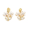 Brass Micro Pave Cubic Zirconia Charms CU-CBA8C34-01G-02-1