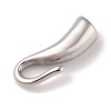 Non-Tarnish 304 Stainless Steel Hook Clasps STAS-C109-23P-01-1