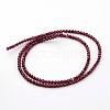 Natural Garnet Beads Strands G-K127-01F-3mm-2