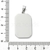 Ion Plating(IP) 304 Stainless Steel Pendants STAS-C101-08P-04-3