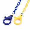 Personalized Two Tone ABS Plastic Cable Chain Necklaces NJEW-JN02825-05-2