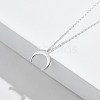 925 Sterling Silver Pendant Necklaces NJEW-BB44290-4