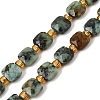 Natural African Turquoise(Jasper) Beads Strands GG-CBA96AE-A06-6x6mm-2