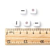 Letter Acrylic European Large Hole Beads X-OPDL-R050-10mm-I-5