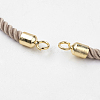 Nylon Twisted Cord Bracelet Making MAK-K007-04G-2