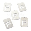 Non-Tarnish 304 Stainless Steel Pendants STAS-K216-49F-P-2