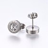 304 Stainless Steel Stud Earrings EJEW-H362-10P-A-2