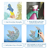 Waterproof PVC Colored Laser Stained Window Film Adhesive Stickers DIY-WH0256-061-3