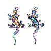 Rainbow Color Alloy Big Pendant Rhinestone Settings PALLOY-N163-169-NR-2