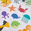 2Sets 20Pcs Sea Animal PVEA Bathtub Non-Slip Stickers AJEW-CN0004-08-7