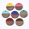 Resin & Walnut Wood Pendants RESI-S358-02C-2