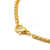 Word Tag 201 Stainless Steel Pendant Necklace with Iron Box Chains NJEW-D048-02G-4