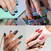 Stainless Steel DIY Nail Art Templates MRMJ-WH0092-016-7