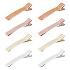 8Pcs 4 Colors Polyester Alligator Hair Clips PHAR-TADJ0001-02-1