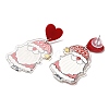 Christmas Acrylic Dangle Stud Earrings with 304 Stainless Steel Pin for Women LS-EJEW-D060-01B-1