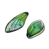 4Pcs Transparent Epoxy Resin Butterfly Wings Pendants RESI-C057-04D-2