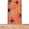 5 Yards Halloween Printed Polyester Wired Ribbon OCOR-K009-02C-3