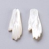 Natural White Shell Mother of Pearl Shell Pendants SSHEL-L017-011-2