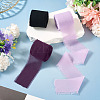 3 Rolls Polyester Raw Edges Ribbons SRIB-TAC0002-26B-6