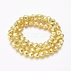 Electroplated Non-magnetic Synthetic Hematite Beads Strands G-G826-07G-2