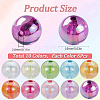 60Pcs 10 Colors Transparent Acrylic Beads MACR-SC0001-29-2