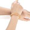 Natural Citrine Round Beads Stretch Bracelet BJEW-LS0001-09-4